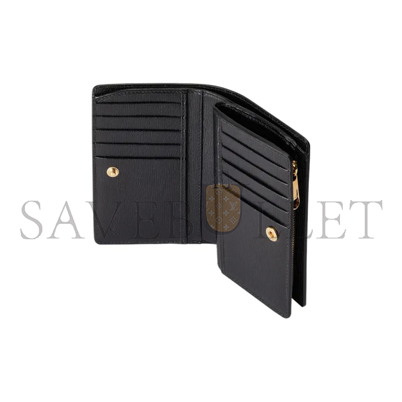 GUCCI CARD CASE WALLET WITH GUCCI SCRIPT 772640 (18.5*14*3cm)